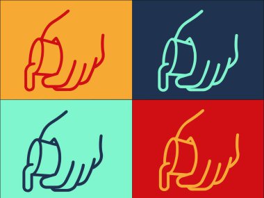 Yemek Pişiren Eller Logo Şablonu, Basit Yemek, Yemek, Mutfak Simgesi