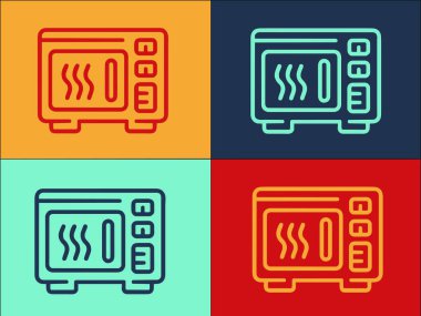 Yemek Fırını Logo Şablonu, Basit Düz Yemek Simgesi, Fırın, Yemek