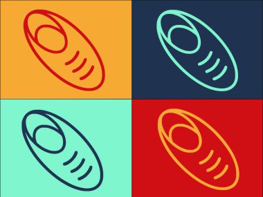 Gıda Pita Ekmek Logo Şablonu, Basit Düz Yiyecek Simgesi, Ekmek, Pita