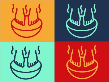 Ayak Temizleyici Logo Şablonu, Basit Düz Bakım Simgesi, Temizlik, Ayak