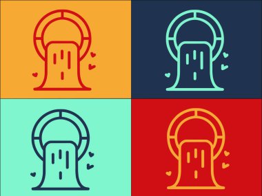 Çöp Su Borusu Logosu Şablonu, Basit Düz Su Simgesi, Çöp, Boru