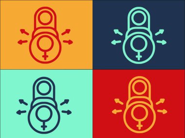 Cinsiyet Kimliği Erkeğinin Logo Şablonu, Kimlik, cinsiyet, çocuk Basit Düz Simgesi