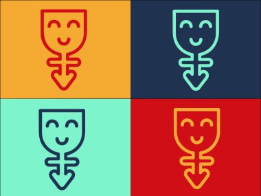 Cinsiyet Kimliği Ayrımcılığı Şablonu, Ayrımcılığın Basit Düz Simgesi, Kimlik, Cinsiyet