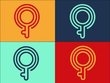 Cinsiyet Kimliği Gey Logosu Şablonu, Geylerin Basit Düz Simgesi, İnsanlar, Gençler