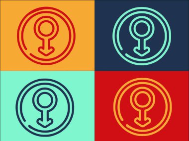 Cinsiyet Wc Man İşaret Şablonu, Simgenin Basit Düz Simgesi, Tuvalet, Tuvalet