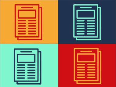 Global Reportage Logo Şablonu, Basit Düz Haber Simgesi, Haberler, TV