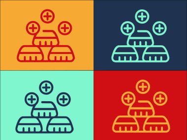 Gold Bank Reserves Logo Şablonu, Bankanın Basit Düz Simgesi, İş, Finans