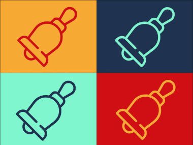 Yüksek lisans Bell Logo Şablonu, Okulun Basit Düz Simgesi, Eğitim, Mezuniyet