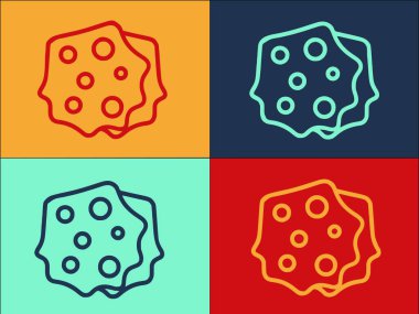 Yunan Pita Ekmek Logosu Şablonu, Basit Düz Yiyecek Simgesi, Yunanca, Ekmek