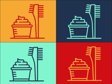 Saç boyama kremi logo şablonu, krem, saç, bakım