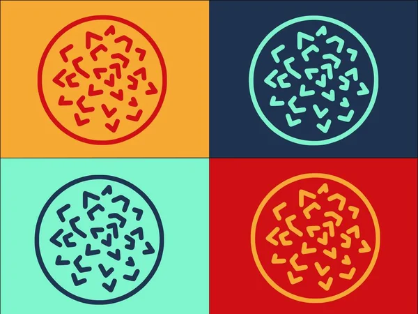 Gebratene Falafel Logo Vorlage Einfache Flache Ikone Der Falafel Lebensmittel — Stockvektor