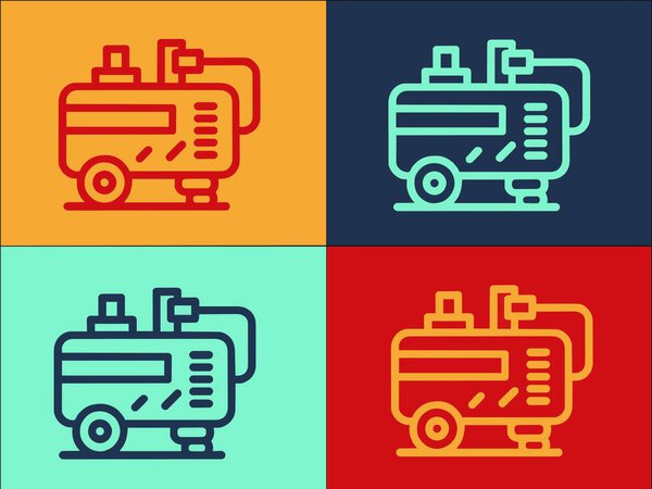 Шаблон логотипа компрессора гаража, простая плоская икона компрессора, гараж, инструмент