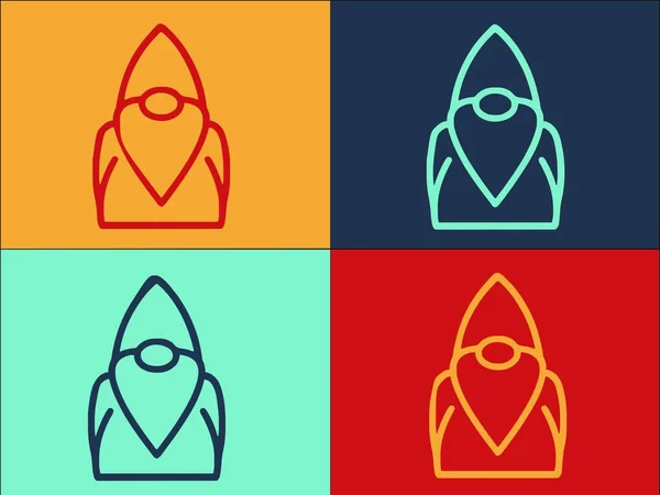 Kertészkedés Gnome Logo Template Egyszerű Lapos Ikon Törpe Kert Aranyos — Stock Vector