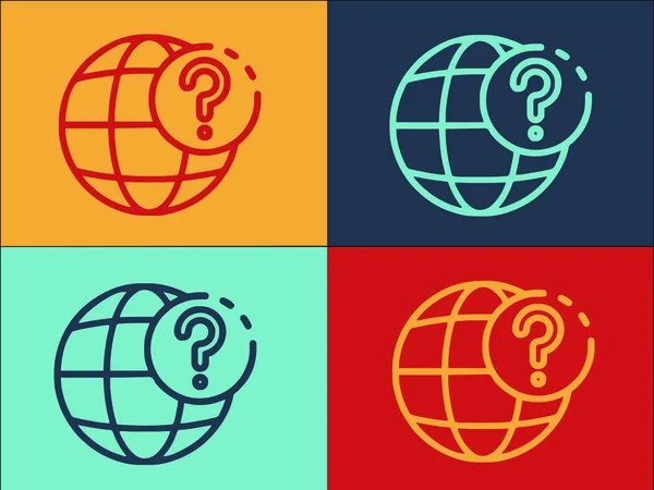 Global Communication Logo Template Simple Flat Icon Technology Communications Global — 图库矢量图片