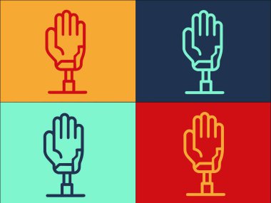 El Engelli Logo Şablonu, Basit Düz El Simgesi, Özürlülük, Özürlülük