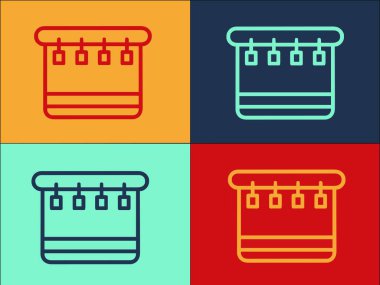 Donanım Davul Logo Şablonu, Donanım, davul, arkaplan Basit Düz Simgesi