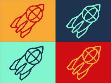 Yüksek Hız İnternet Logo Şablonu, İnternet, hız ve teknolojinin Basit Düz Simgesi