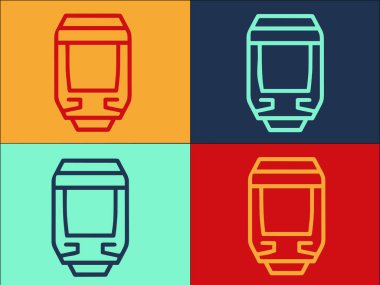 Yüksek Hız Tramvay Logosu Şablonu, Demiryolu, Demiryolu, Tramvay Simgesi