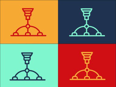 Holder Tripod Logo Şablonu, Tripod Basit Düz Simgesi, stand, mobil