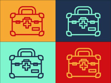 Ev Ailesinin İlk Yardım Logosu, Ailenin Basit Düz Simgesi, Bakım, Ev