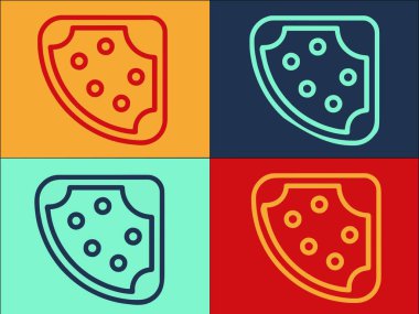 Ev Jakuzisi Logo Şablonu, Evin Basit Düz Simgesi, Banyo, Su