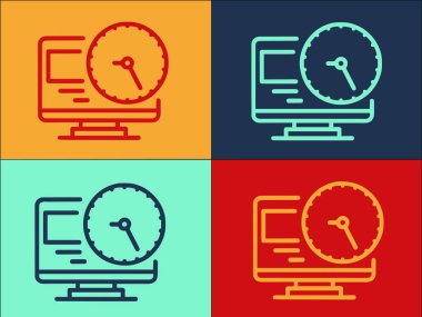 İçişleri Bakanlığı Çalışma Saati Logo Şablonu, Ofis, iş yeri, dizüstü bilgisayar Simgesi