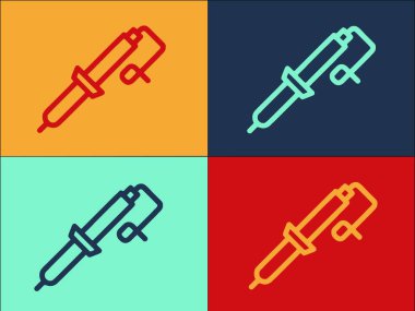 Ev Lehim Logosu Şablonu, Ev 'in Basit Düz Simgesi, Teknoloji, Onarım