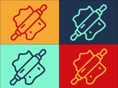 Ev yapımı Gıda Hazırlama Logo Şablonu, Basit Düz Yemek Simgesi, Ev Yapımı, Yemek Pişirme