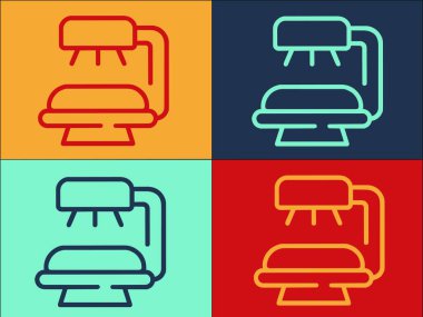 Sıcak Solaryum Logo Şablonu, Solaryumun Basit Düz Simgesi, Sıcak, Güneş Solaryumu, Sıcak, Güneş