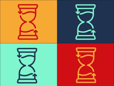 Kum Saati Güvenilirlik Logosu Şablonu, Kum saatinin Basit Düz Simgesi, Güvenilirlik, Zaman Saati, Güvenilirlik, Zaman