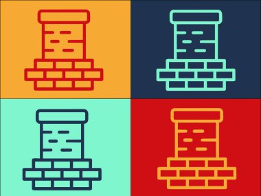 Ev Baca Logosu Şablonu, Ev, baca, çatı, baca, çatı Simgesi