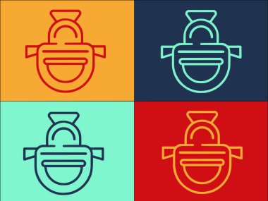 Ev hanımı Apron Logo Şablonu, Ev hanımı, önlük, kadın ev hanımı, önlük, kadın