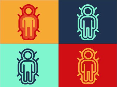 İnsan Vücut Algıları Logo Şablonu, Vücut, insan, vektör gövdesi, insan, vektör