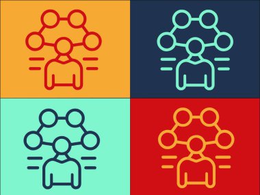 İnsan Bütünlüğü Logo Şablonu, Bütünlüğün Basit Düz Simgesi, iş dünyası, insanların bütünlüğü, iş dünyası, insanlar