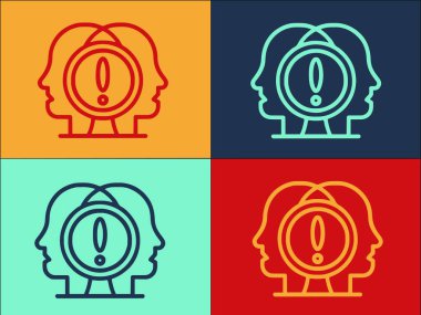 İnsan Kaynakları Dikkat Logo Şablonu, Basit Düz İşletme Simgesi, Dikkat, Takım Çalışması, Dikkat, Takım Çalışması