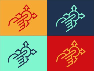 İnsan Kaynakları Düğmesi Logo Şablonu, Düğmenin Basit Düz Simgesi, İş Düğmesi, Çalışanların Düğmesi, İş, Çalışan