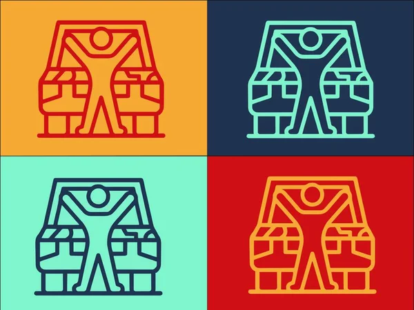 El Otomatik Mekanik Logo Şablonu, Basit Düz Servis Simgesi, Tamirci, Otomatik