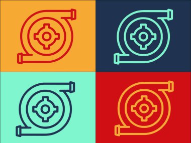 Hidrolik Güç Türbini Logo Şablonu, Su, Enerji, Enerji, Enerji, Enerji, Güç Basit Düz Simgesi