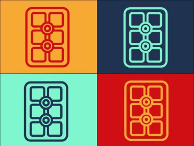 Buz Tepsisi Logo Şablonu, Basit Düz Buz Simgesi, Su, Tepsi Buzu, Su, Tepsi