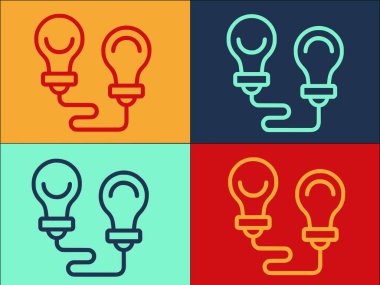 Fikir Gerçekleştirme Logosu Şablonu, Fikrin Basit Düz Simgesi, İş, Gerçekleştirme Fikri, İş, Gerçekleştirme