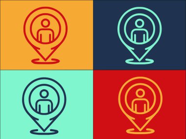 Kaçak göçmenler, GPS Logo Şablonu, Basit Düz İş Simgesi, Seyahat, Vatandaşlık, Seyahat, Vatandaşlık