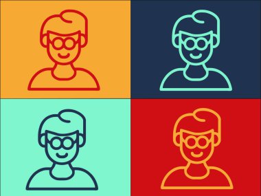 Özel Eğitim Kör Çocuk Logo Şablonu, Basit Düz Eğitim Simgesi, vektör, kör eğitim, vektör, kör