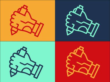 Özel Eğitim Robotu El Logosu, Basit Düz Eğitim Simgesi, El, Robot Eğitimi, El, Robot Eğitimi