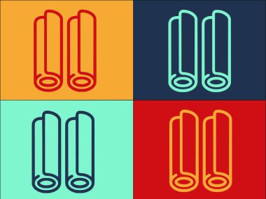 Hint Tarçın Baharat Logosu Şablonu, Tarçın Sade Düz Simgesi, Malzeme, Hint tarçın, malzeme, Hintli