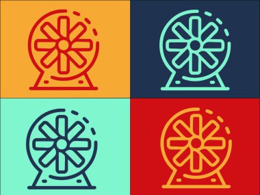 Endüstriyel Fan Logo Şablonu, Fan, Hava, Endüstriyel fan, Hava, Endüstriyel Sanayi Simgesi