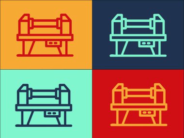 Endüstriyel Değirmen Makinesi Logo Şablonu, Aletin Basit Düz Simgesi, Endüstriyel, Teknoloji Aracı, Endüstriyel, Teknoloji