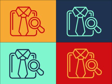 Gömlek Logosu Şablonu 'nu incele, Basit Düz Simge Adam, Genç, İnsan, Genç, İnsan