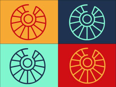 İç Spiral Merdiven Logo Şablonu, İç mekan, merdiven, iç tasarım, merdiven tasarımı, tasarım Simgesi