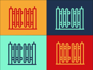 İnternet Kontrol Kapısı Logosu Şablonu, İnternet 'in Basit Düz Simgesi, Kontrol, Kapı İnternet, Kontrol, Geçit