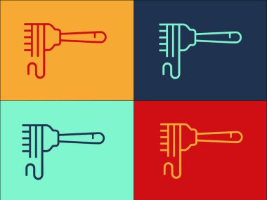 İtalyan Makarna Logosu Şablonu, Basit Düz Makarna, Yemek, İtalyan Makarnası, İtalyan Yemeği